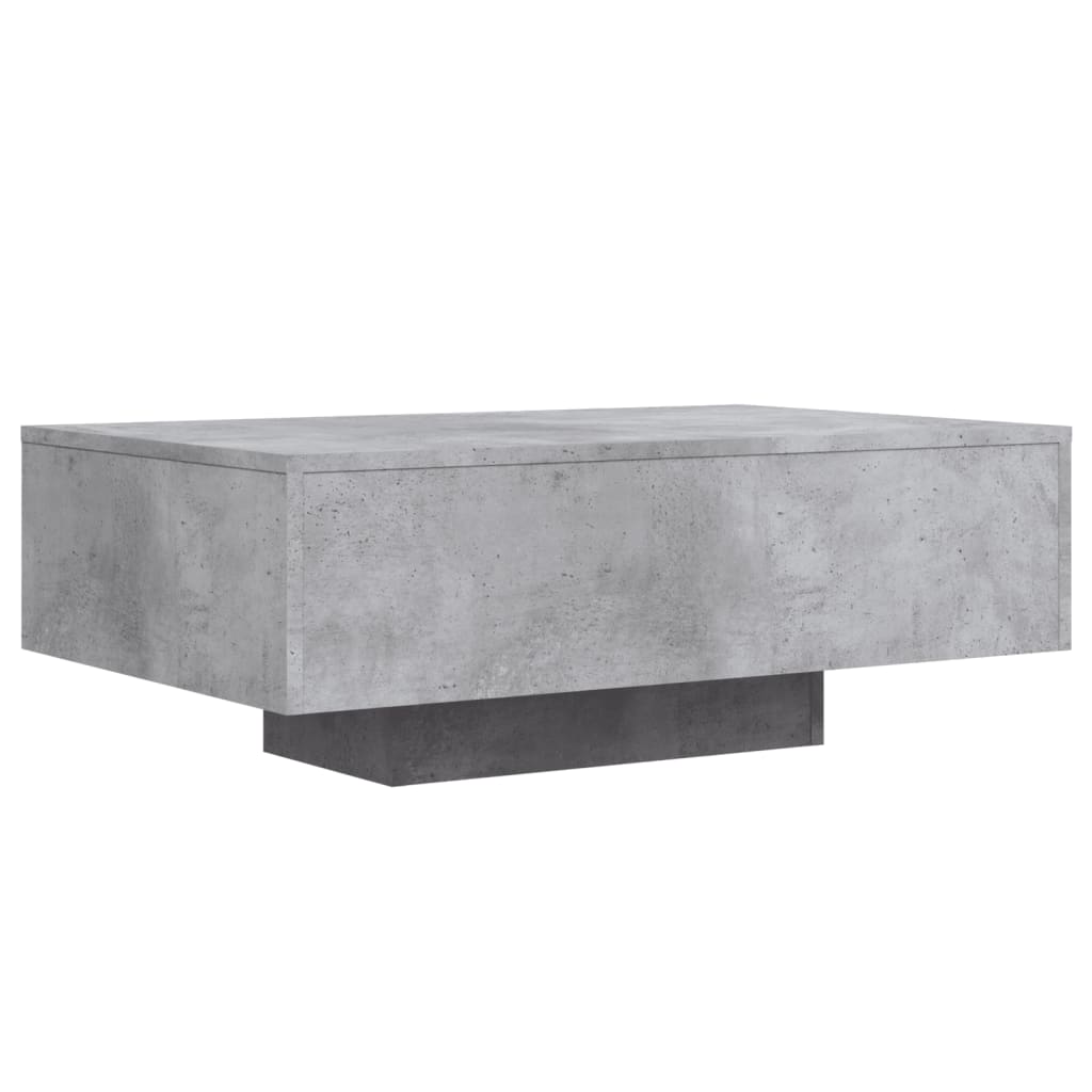 Salontafel met LED-verlichting 85x55x31 cm betongrijs is nu te koop bij PeponiXL, paradijselijk wonen!