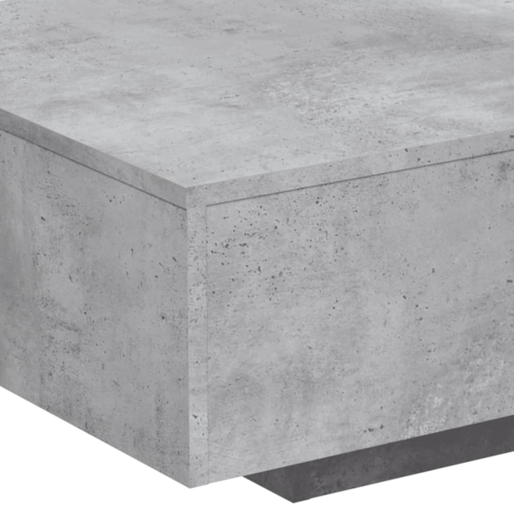 Salontafel met LED-verlichting 85x55x31 cm betongrijs is nu te koop bij PeponiXL, paradijselijk wonen!