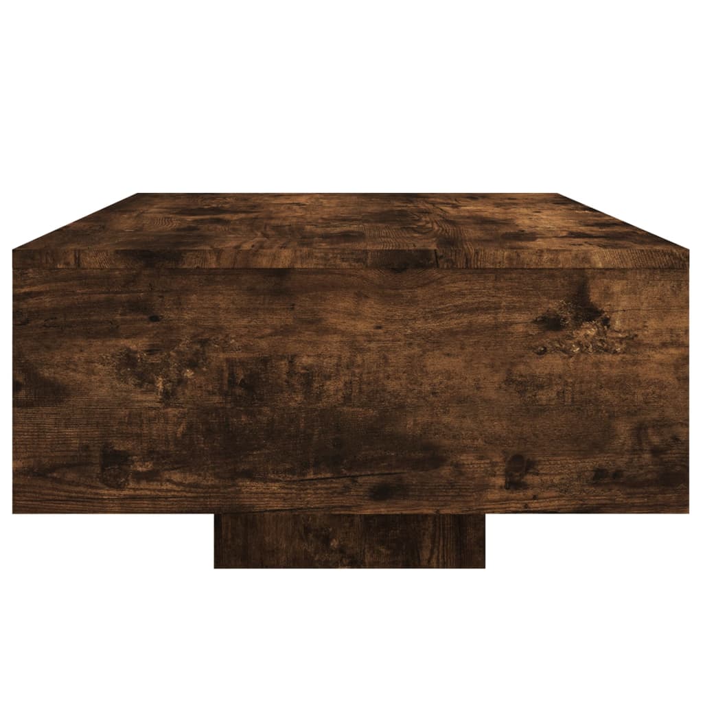 Salontafel met LED-verlichting 85x55x31 cm gerookt eikenkleurig is nu te koop bij PeponiXL, paradijselijk wonen!