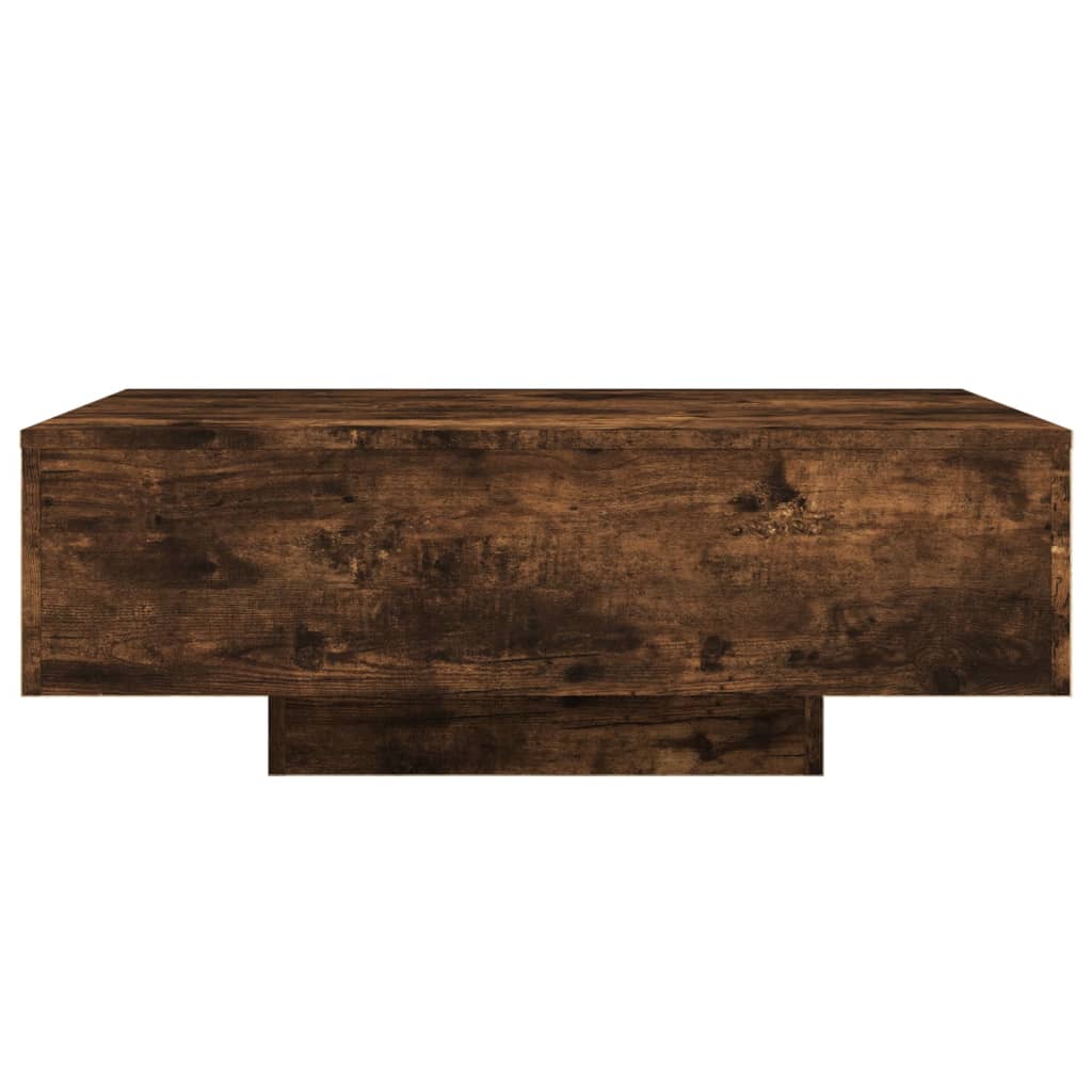 Salontafel met LED-verlichting 85x55x31 cm gerookt eikenkleurig is nu te koop bij PeponiXL, paradijselijk wonen!