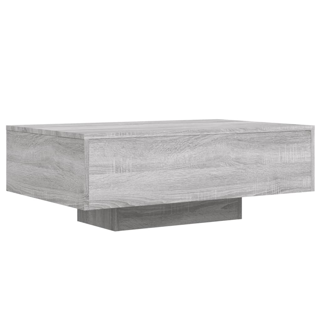 Salontafel met LED-verlichting 85x55x31 cm grijs sonoma eiken is nu te koop bij PeponiXL, paradijselijk wonen!
