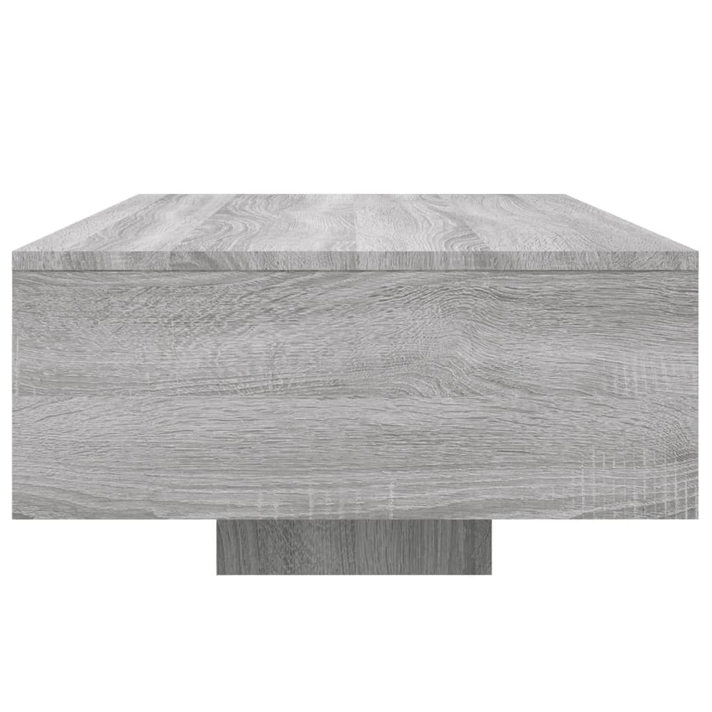 Salontafel met LED-verlichting 85x55x31 cm grijs sonoma eiken is nu te koop bij PeponiXL, paradijselijk wonen!