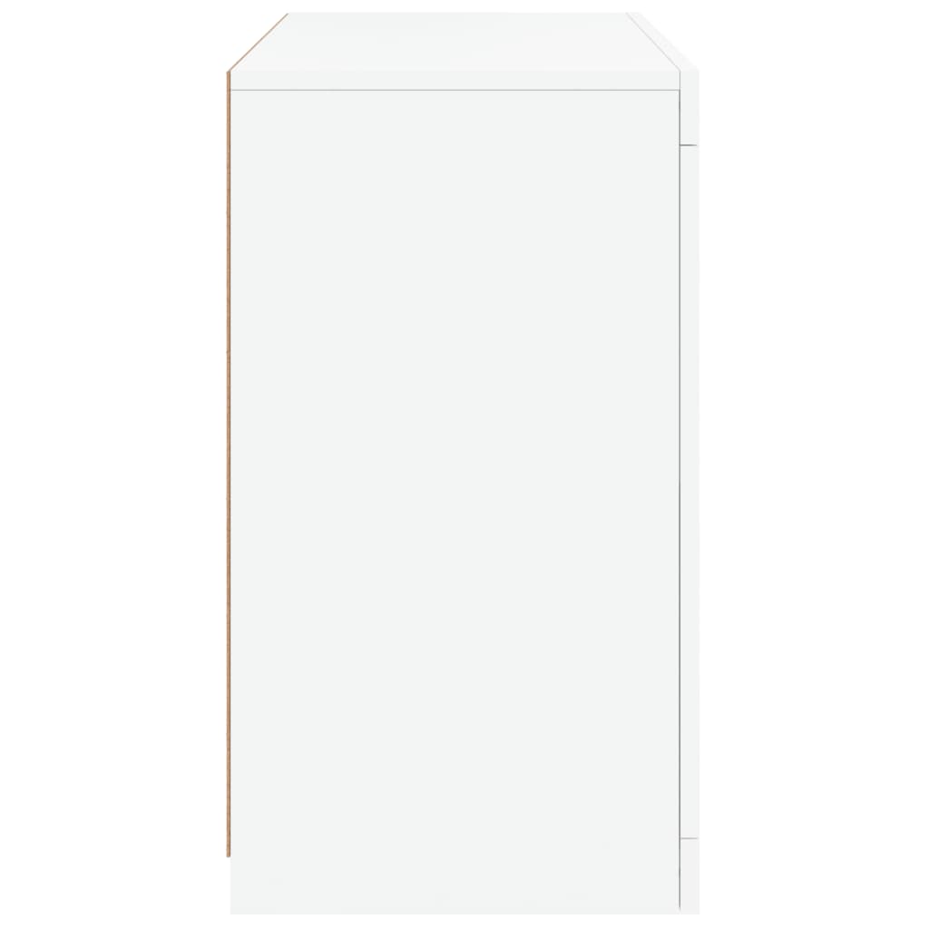 Dressoir met LED-verlichting 60,5x37x67 cm wit is nu te koop bij PeponiXL, paradijselijk wonen!