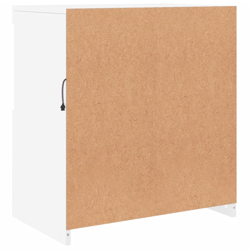 Dressoir met LED-verlichting 60,5x37x67 cm wit is nu te koop bij PeponiXL, paradijselijk wonen!
