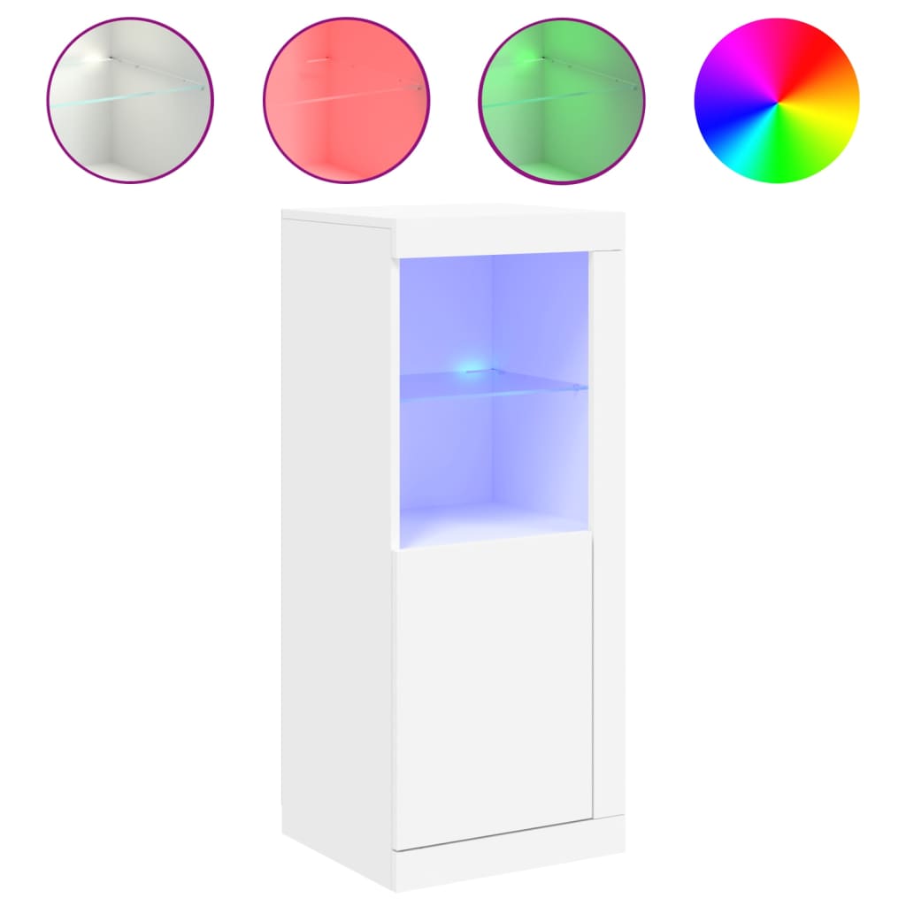 Dressoir met LED-verlichting 41x37x100 cm wit is nu te koop bij PeponiXL, paradijselijk wonen!
