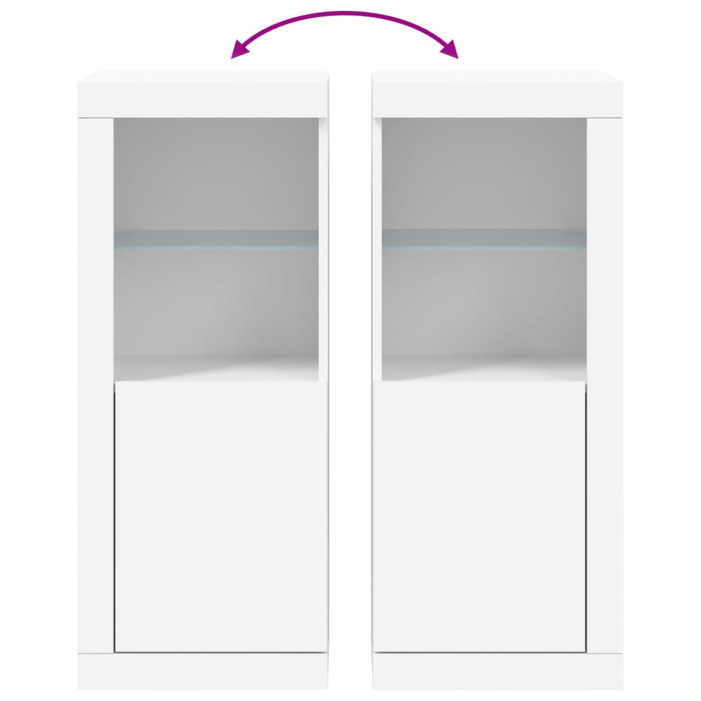 Dressoir met LED-verlichting 41x37x100 cm wit is nu te koop bij PeponiXL, paradijselijk wonen!
