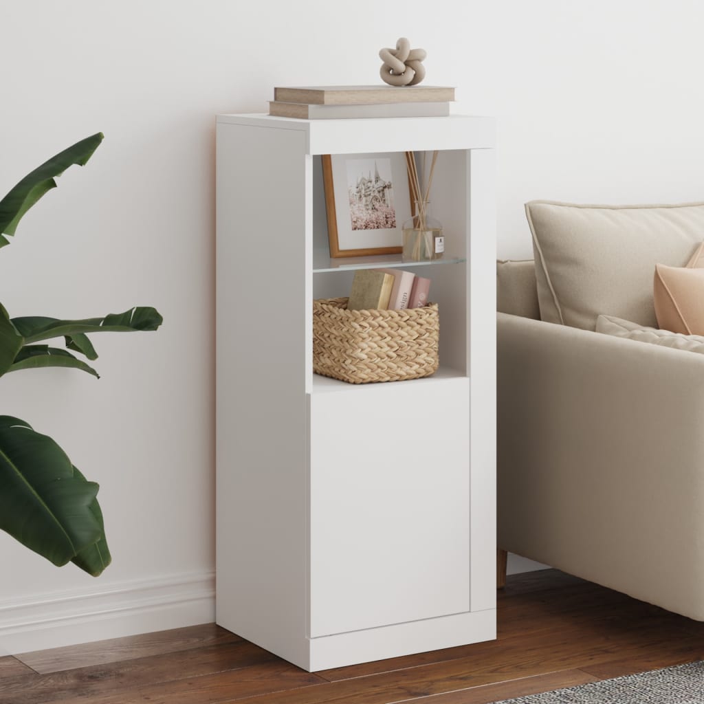 Dressoir met LED-verlichting 41x37x100 cm wit is nu te koop bij PeponiXL, paradijselijk wonen!