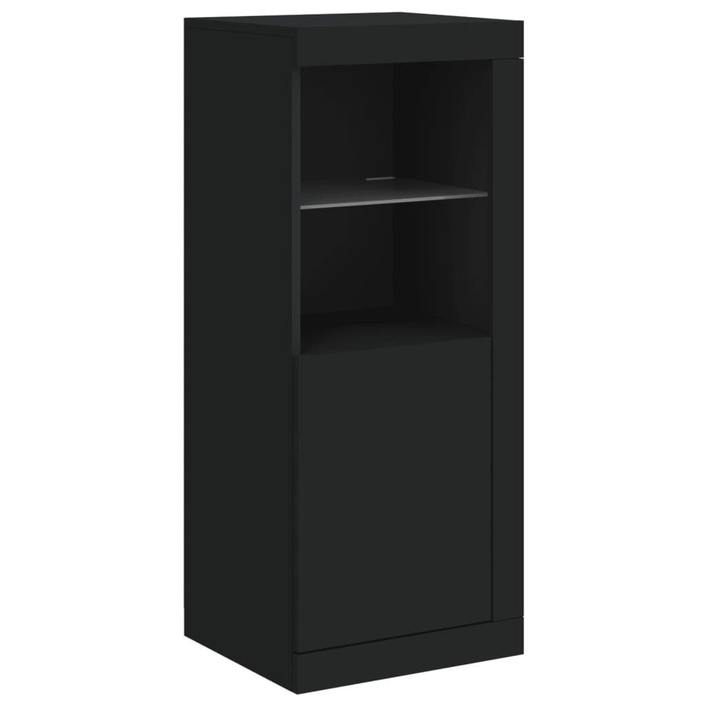Dressoir met LED-verlichting 41x37x100 cm zwart is nu te koop bij PeponiXL, paradijselijk wonen!