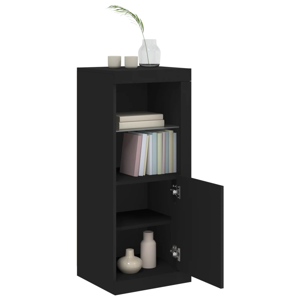 Dressoir met LED-verlichting 41x37x100 cm zwart is nu te koop bij PeponiXL, paradijselijk wonen!