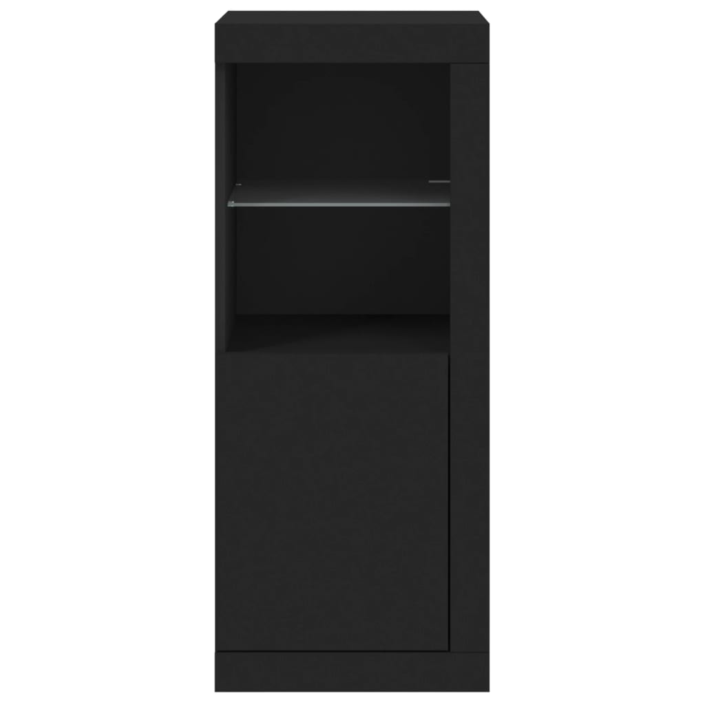 Dressoir met LED-verlichting 41x37x100 cm zwart is nu te koop bij PeponiXL, paradijselijk wonen!