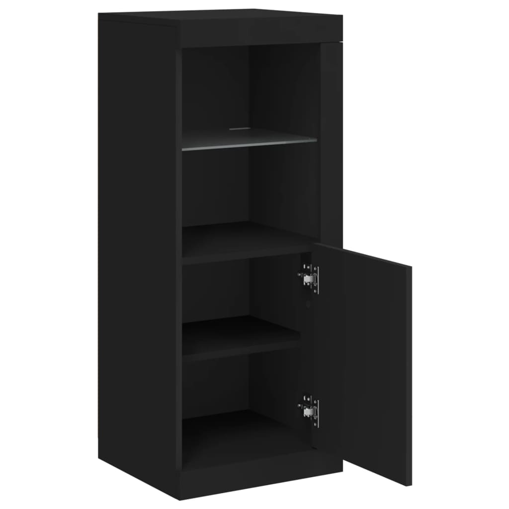 Dressoir met LED-verlichting 41x37x100 cm zwart is nu te koop bij PeponiXL, paradijselijk wonen!