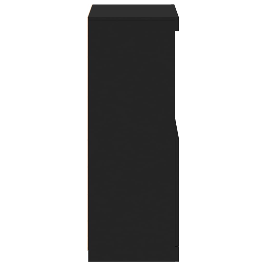 Dressoir met LED-verlichting 41x37x100 cm zwart is nu te koop bij PeponiXL, paradijselijk wonen!