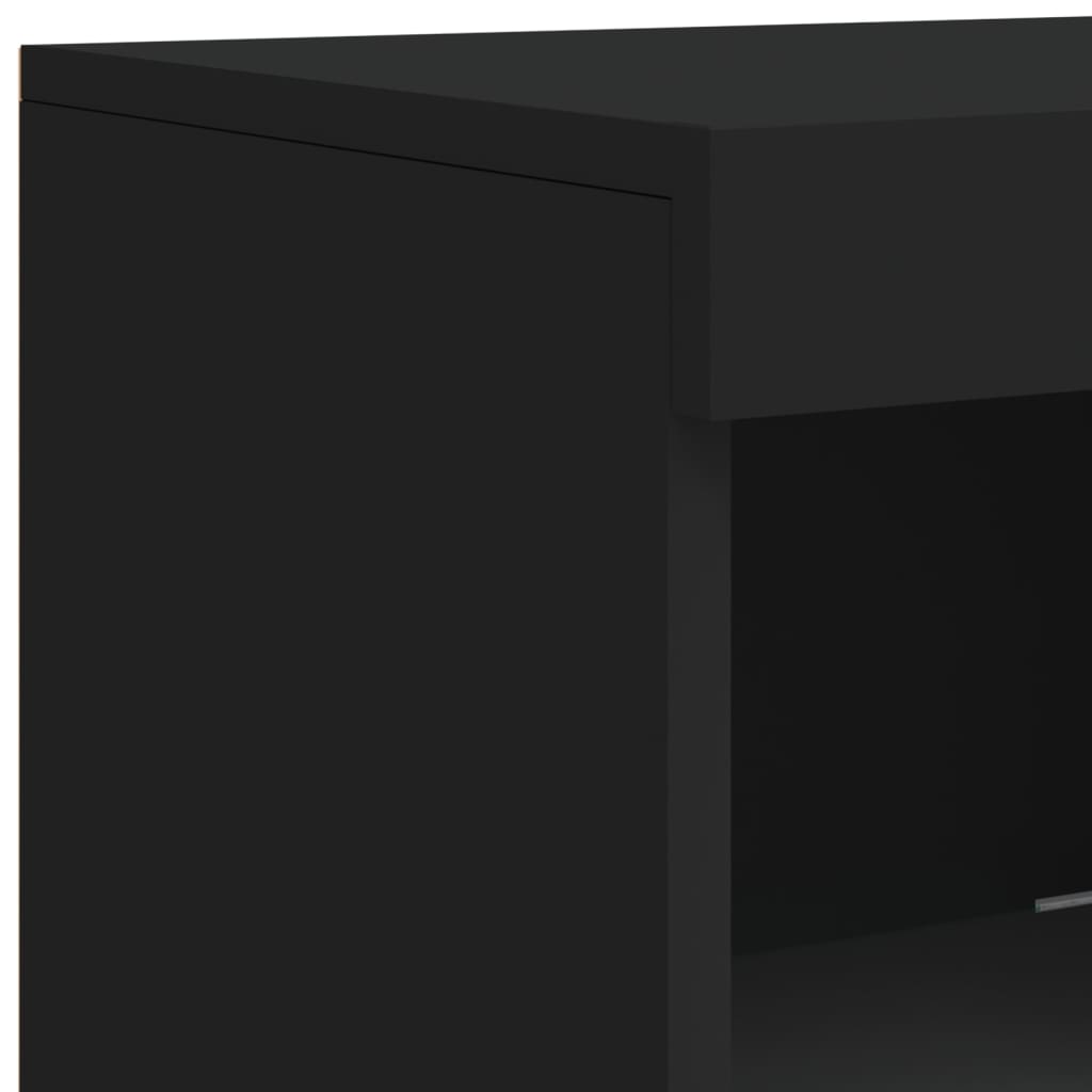 Dressoir met LED-verlichting 41x37x100 cm zwart is nu te koop bij PeponiXL, paradijselijk wonen!