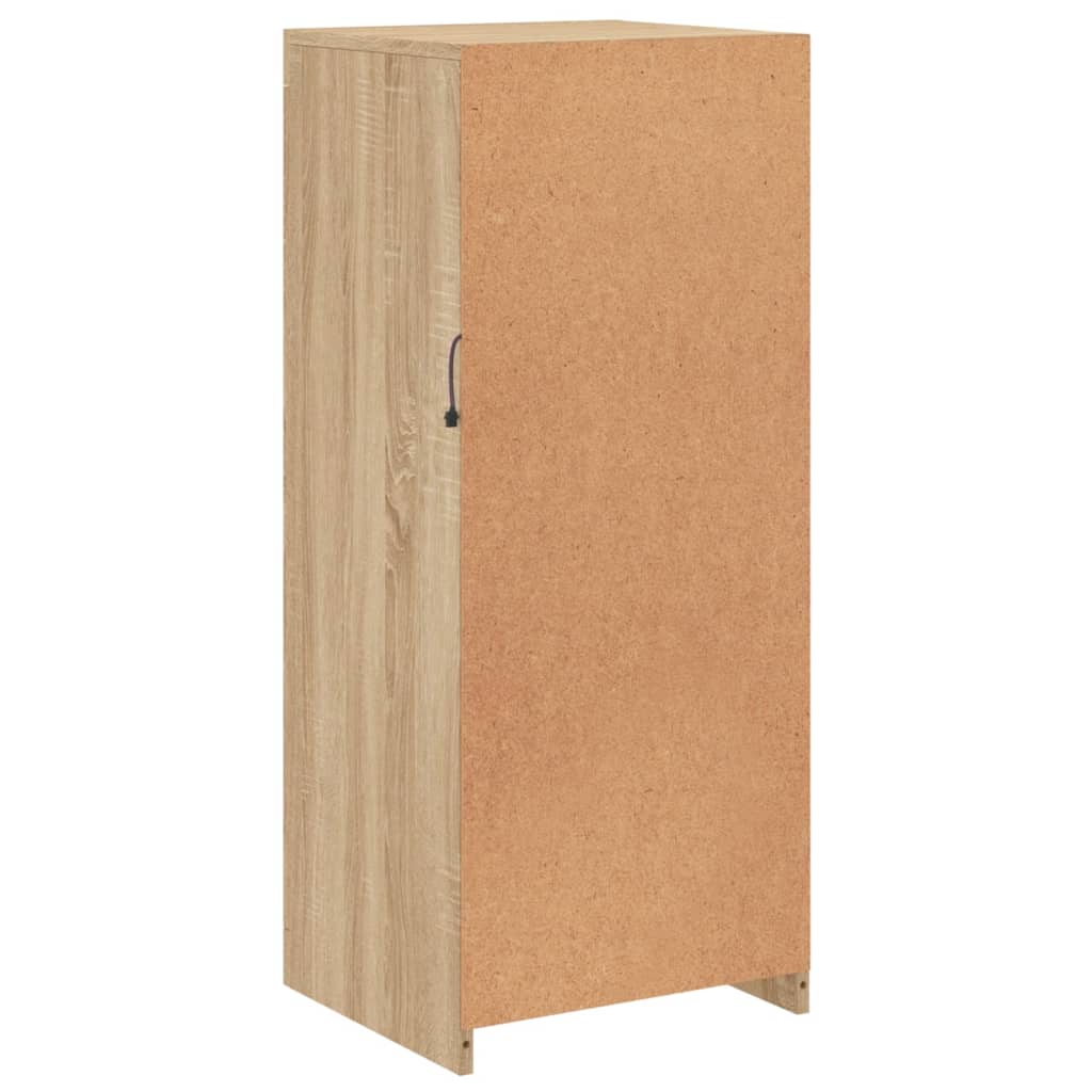 Dressoir met LED-verlichting 41x37x100 cm sonoma eikenkleurig is nu te koop bij PeponiXL, paradijselijk wonen!