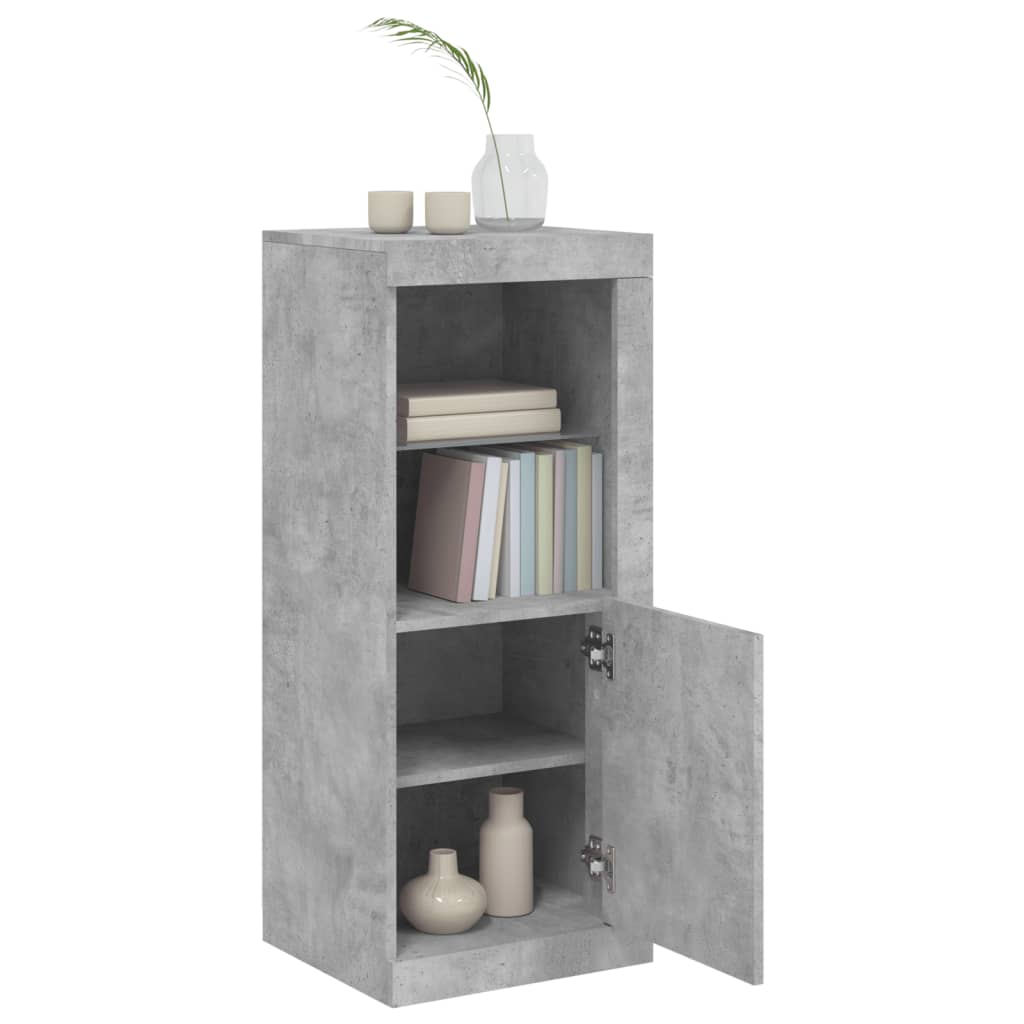 Dressoir met LED-verlichting 41x37x100 cm betongrijs is nu te koop bij PeponiXL, paradijselijk wonen!