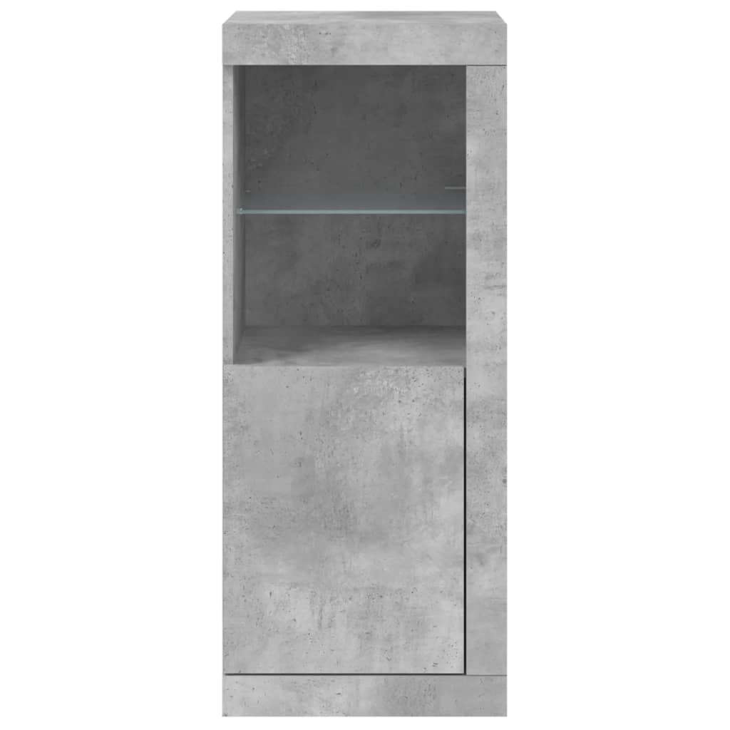 Dressoir met LED-verlichting 41x37x100 cm betongrijs is nu te koop bij PeponiXL, paradijselijk wonen!