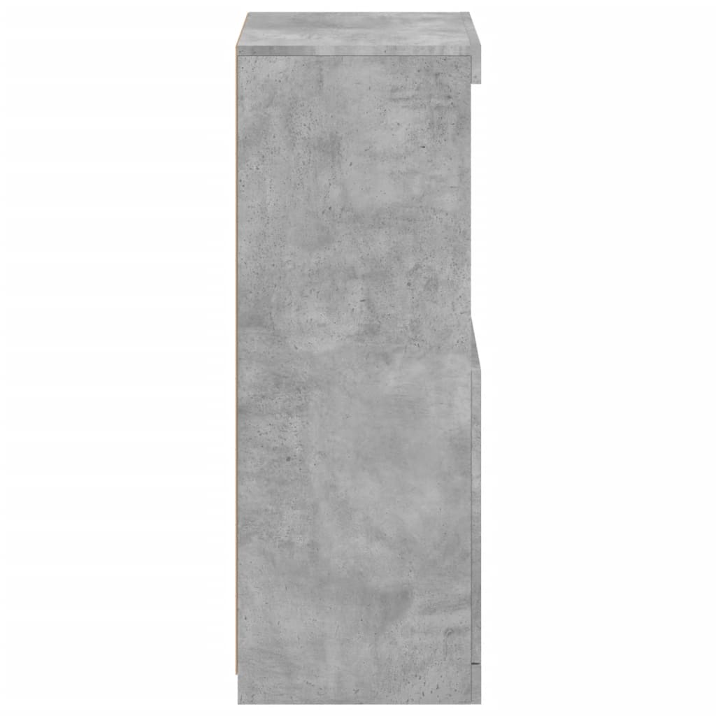 Dressoir met LED-verlichting 41x37x100 cm betongrijs is nu te koop bij PeponiXL, paradijselijk wonen!