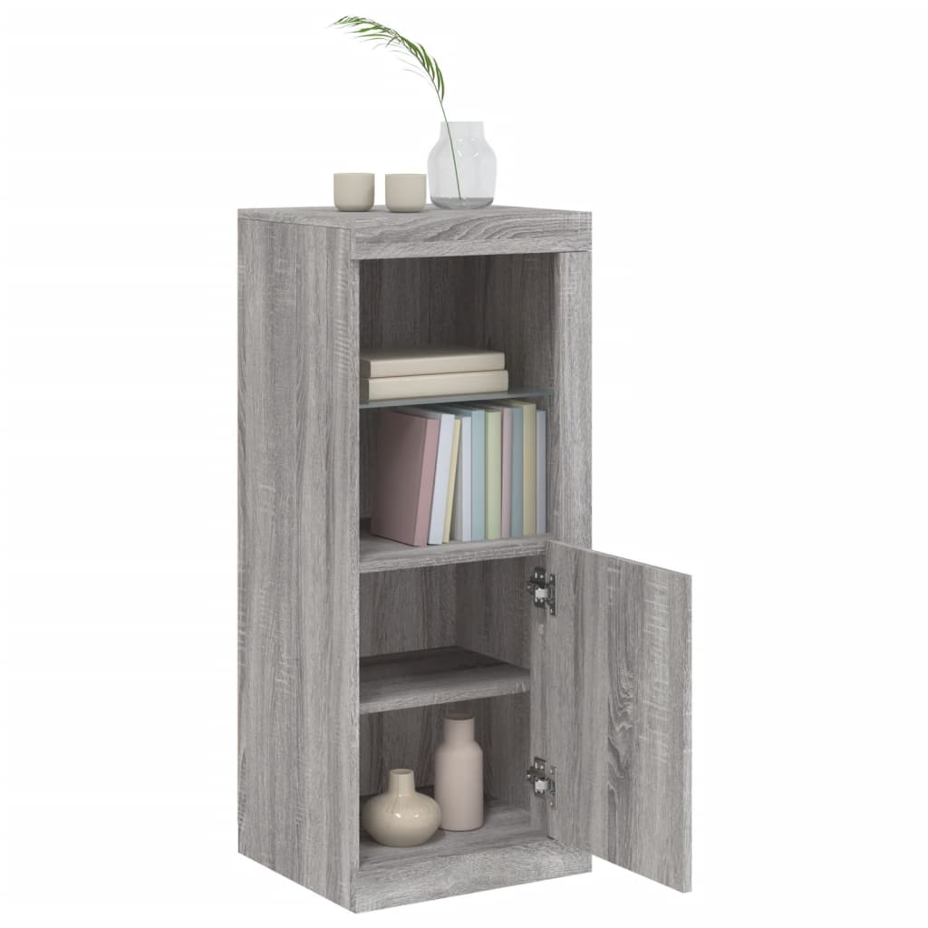 Dressoir met LED-verlichting 41x37x100 cm grijs sonoma eiken is nu te koop bij PeponiXL, paradijselijk wonen!