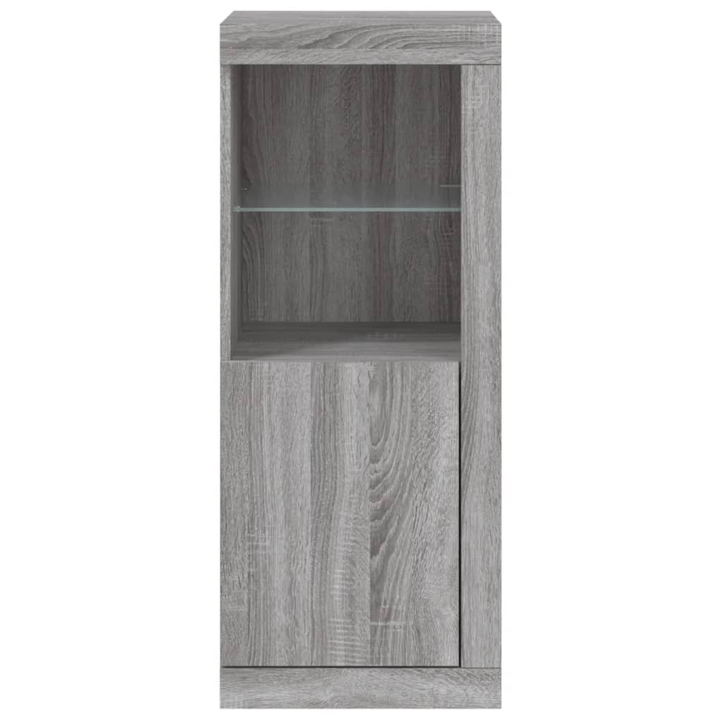 Dressoir met LED-verlichting 41x37x100 cm grijs sonoma eiken is nu te koop bij PeponiXL, paradijselijk wonen!
