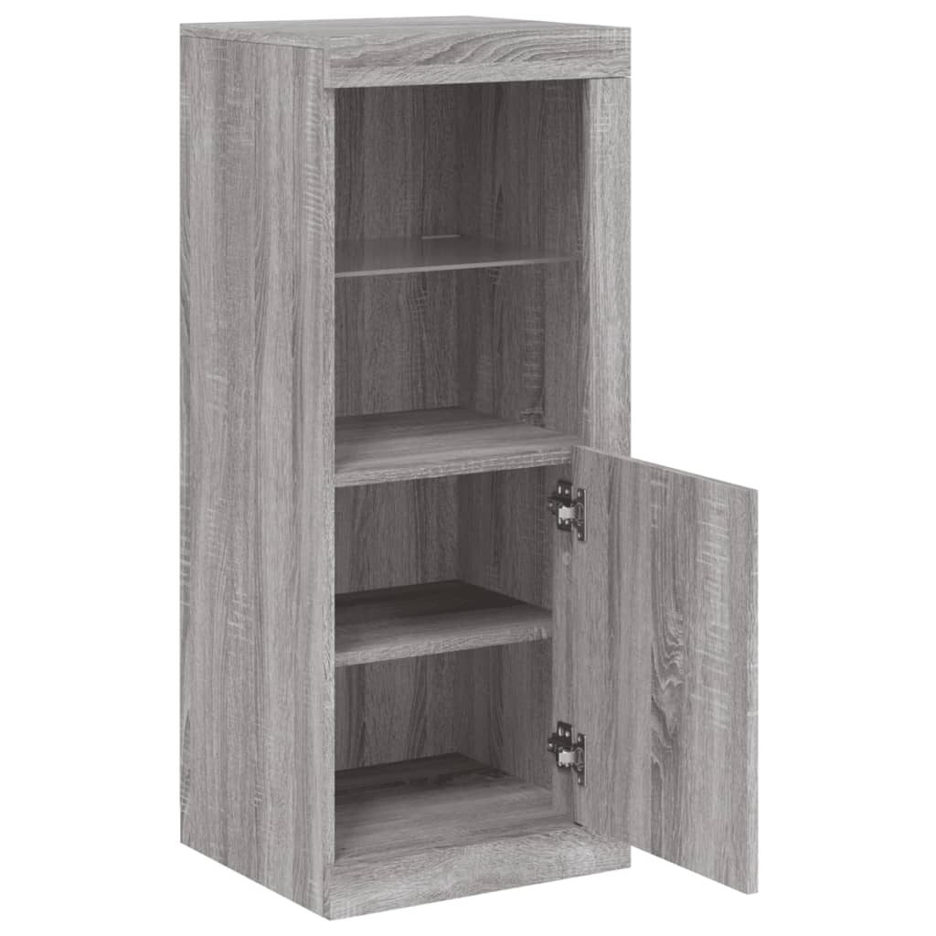 Dressoir met LED-verlichting 41x37x100 cm grijs sonoma eiken is nu te koop bij PeponiXL, paradijselijk wonen!