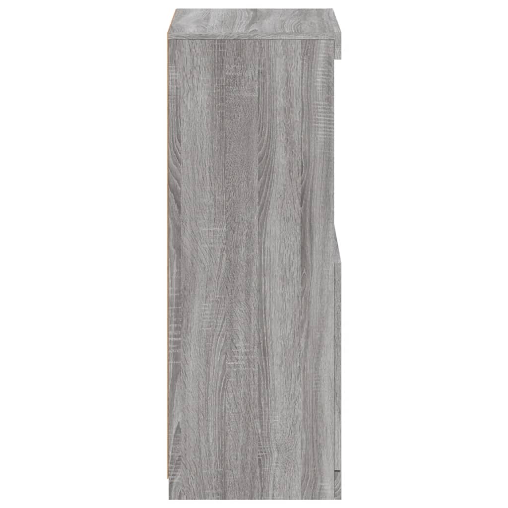 Dressoir met LED-verlichting 41x37x100 cm grijs sonoma eiken is nu te koop bij PeponiXL, paradijselijk wonen!