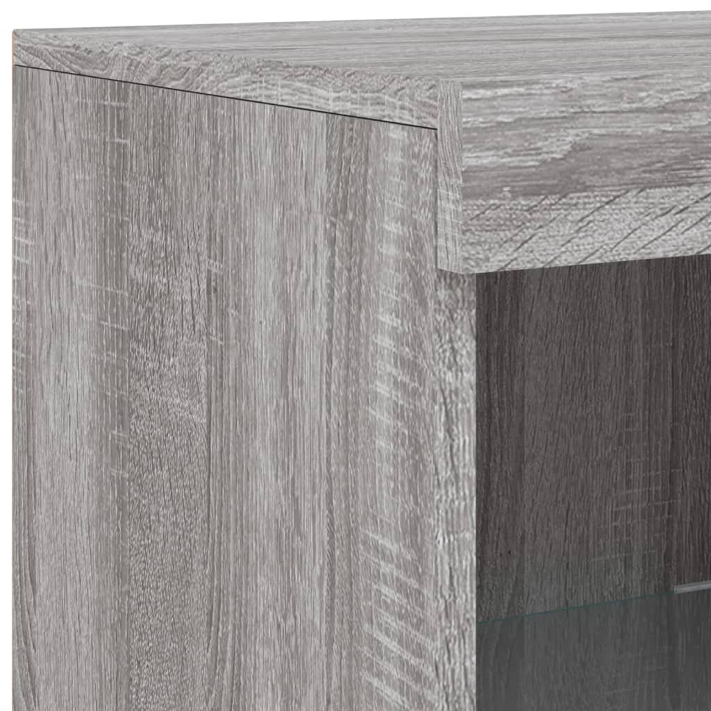 Dressoir met LED-verlichting 41x37x100 cm grijs sonoma eiken is nu te koop bij PeponiXL, paradijselijk wonen!