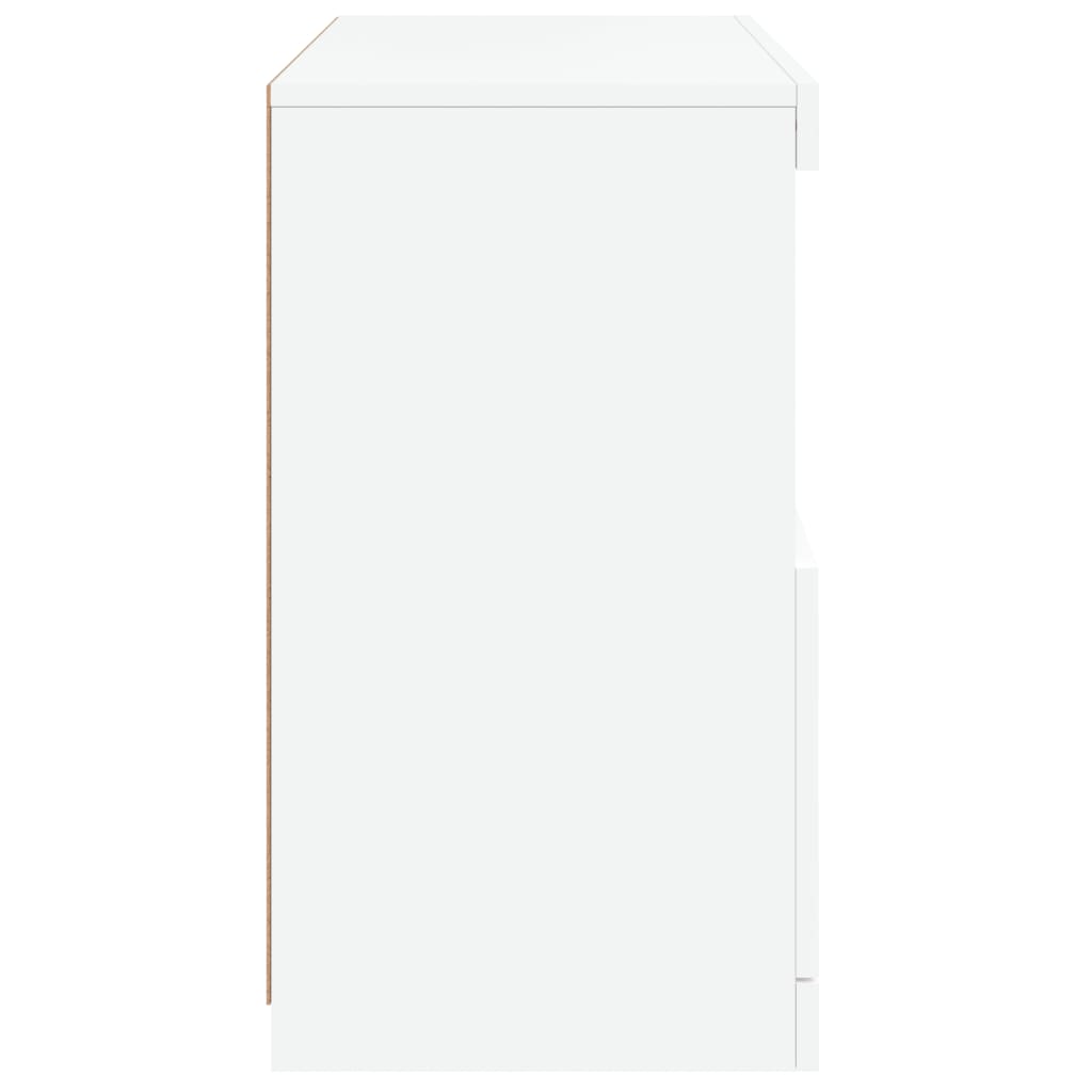 Dressoir met LED-verlichting 60x37x67 cm wit is nu te koop bij PeponiXL, paradijselijk wonen!