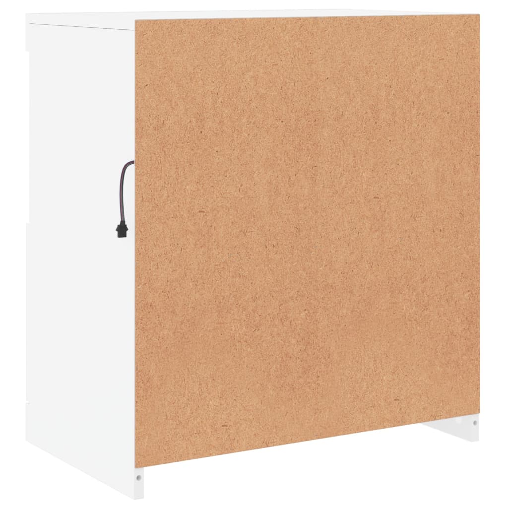 Dressoir met LED-verlichting 60x37x67 cm wit is nu te koop bij PeponiXL, paradijselijk wonen!