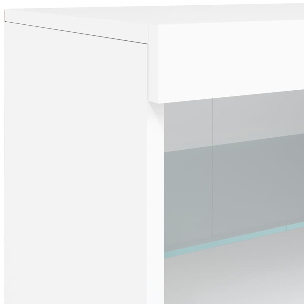 Dressoir met LED-verlichting 60x37x67 cm wit is nu te koop bij PeponiXL, paradijselijk wonen!
