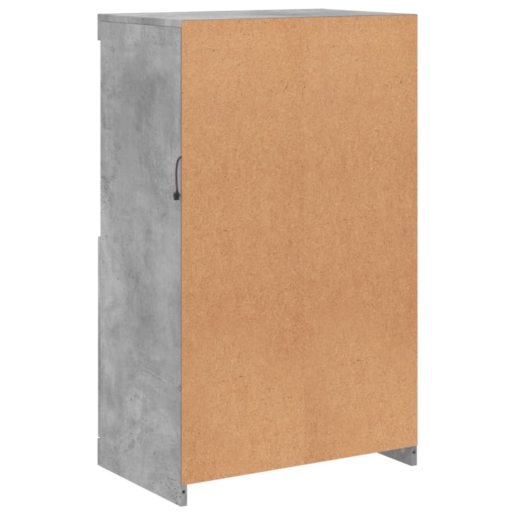 Dressoir met LED-verlichting 60,5x37x100 cm betongrijs is nu te koop bij PeponiXL, paradijselijk wonen!