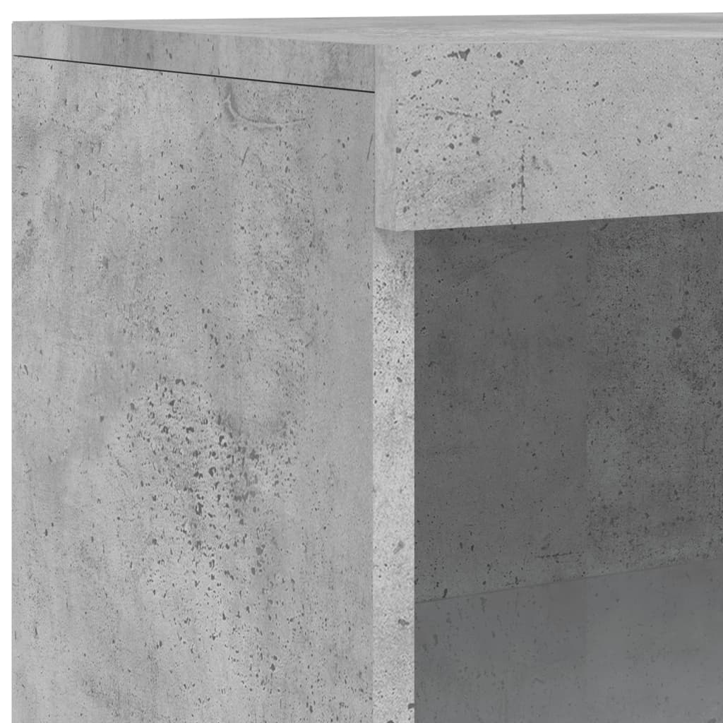 Dressoir met LED-verlichting 60,5x37x100 cm betongrijs is nu te koop bij PeponiXL, paradijselijk wonen!