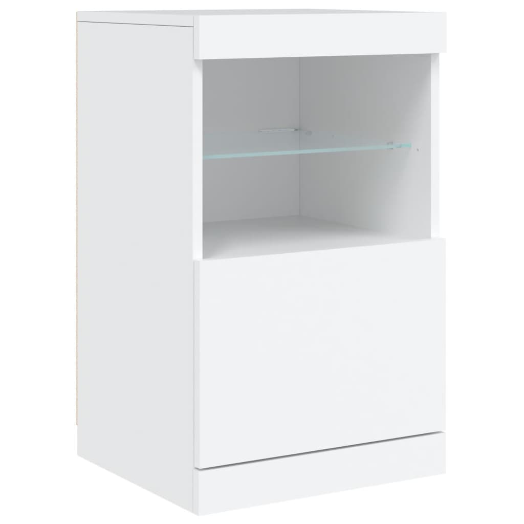 Dressoir met LED-verlichting 41x37x67 cm wit is nu te koop bij PeponiXL, paradijselijk wonen!