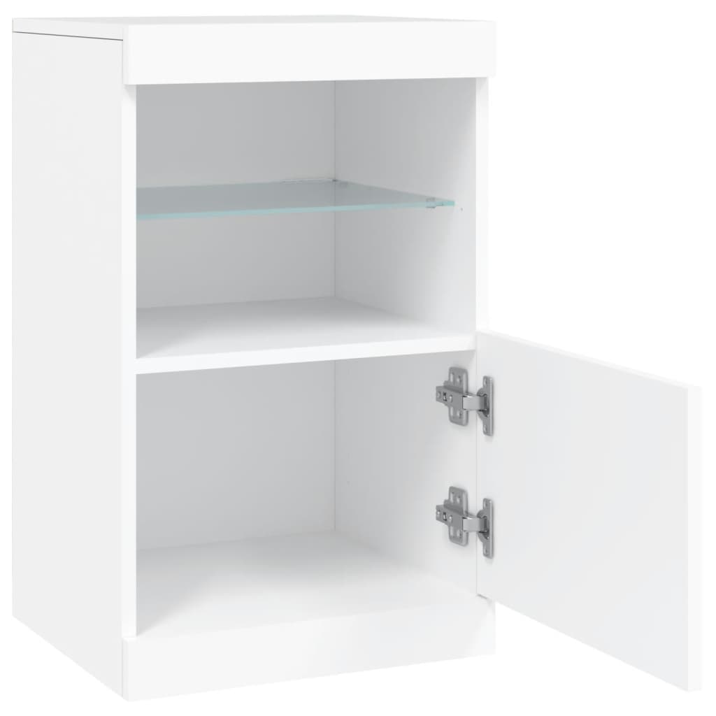 Dressoir met LED-verlichting 41x37x67 cm wit is nu te koop bij PeponiXL, paradijselijk wonen!