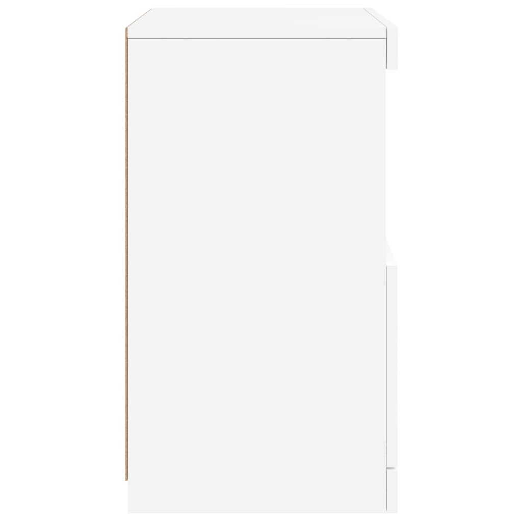 Dressoir met LED-verlichting 41x37x67 cm wit is nu te koop bij PeponiXL, paradijselijk wonen!