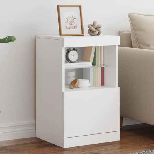 Dressoir met LED-verlichting 41x37x67 cm wit is nu te koop bij PeponiXL, paradijselijk wonen!