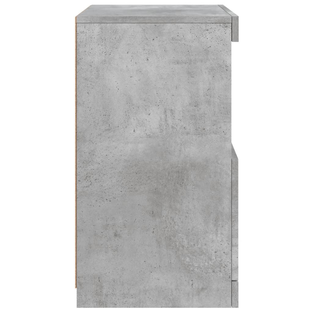 Dressoir met LED-verlichting 41x37x67 cm betongrijs is nu te koop bij PeponiXL, paradijselijk wonen!