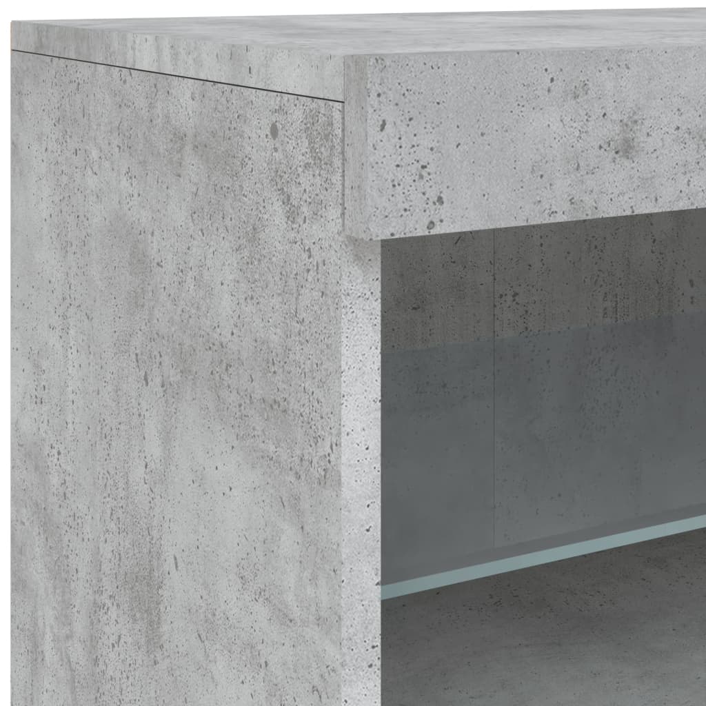 Dressoir met LED-verlichting 41x37x67 cm betongrijs is nu te koop bij PeponiXL, paradijselijk wonen!