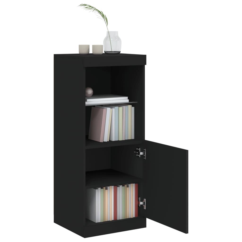 Dressoir met LED-verlichting 41x37x100 cm zwart is nu te koop bij PeponiXL, paradijselijk wonen!