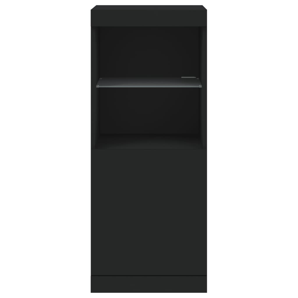 Dressoir met LED-verlichting 41x37x100 cm zwart is nu te koop bij PeponiXL, paradijselijk wonen!