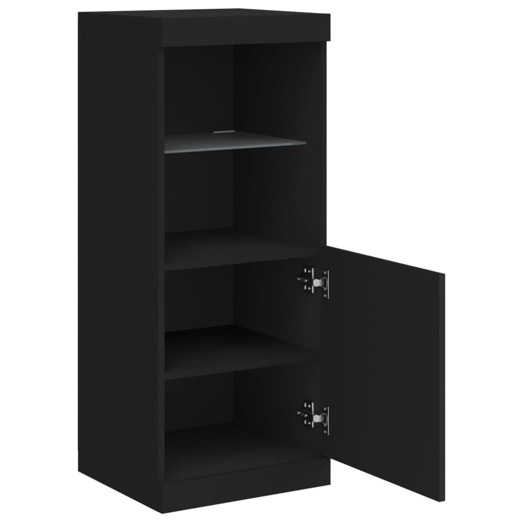 Dressoir met LED-verlichting 41x37x100 cm zwart is nu te koop bij PeponiXL, paradijselijk wonen!