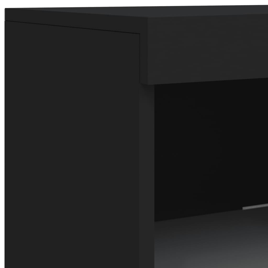 Dressoir met LED-verlichting 41x37x100 cm zwart is nu te koop bij PeponiXL, paradijselijk wonen!