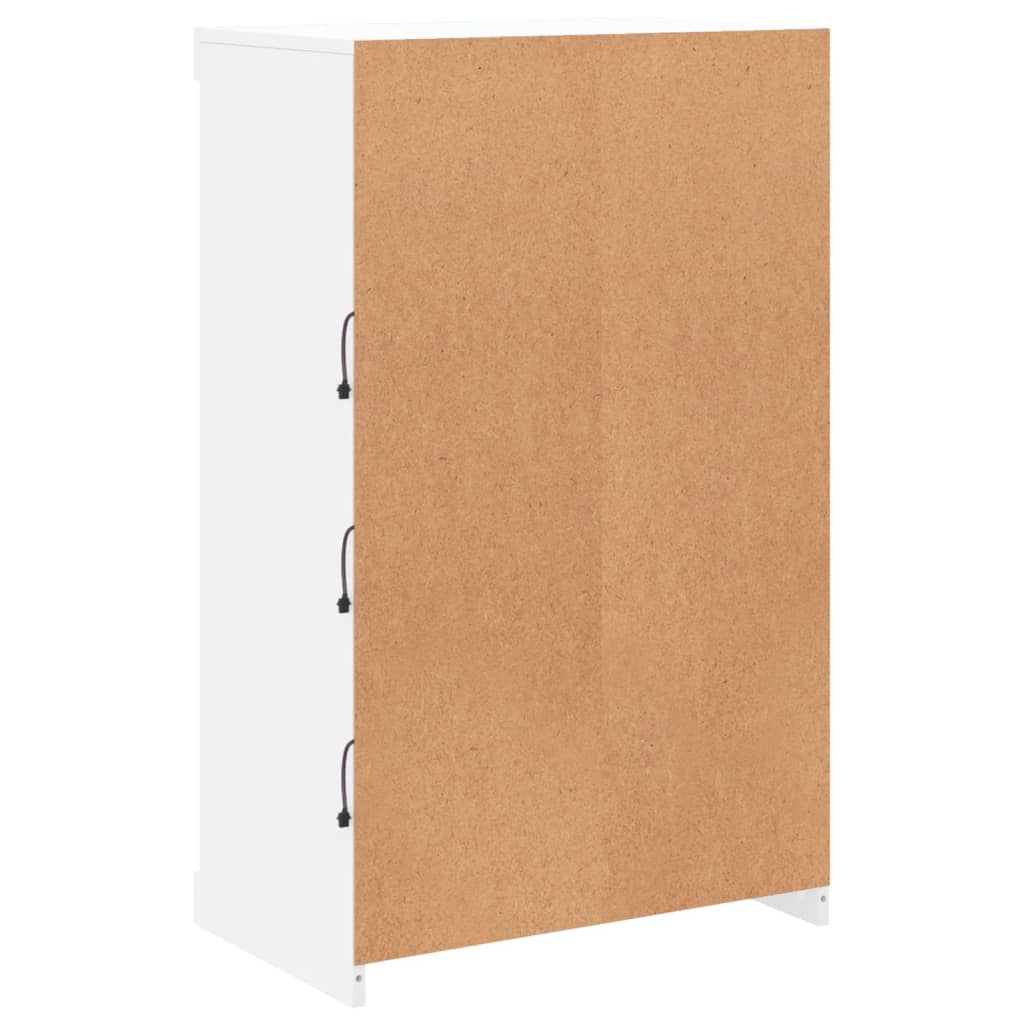 Dressoir met LED-verlichting 60,5x37x100 cm wit is nu te koop bij PeponiXL, paradijselijk wonen!