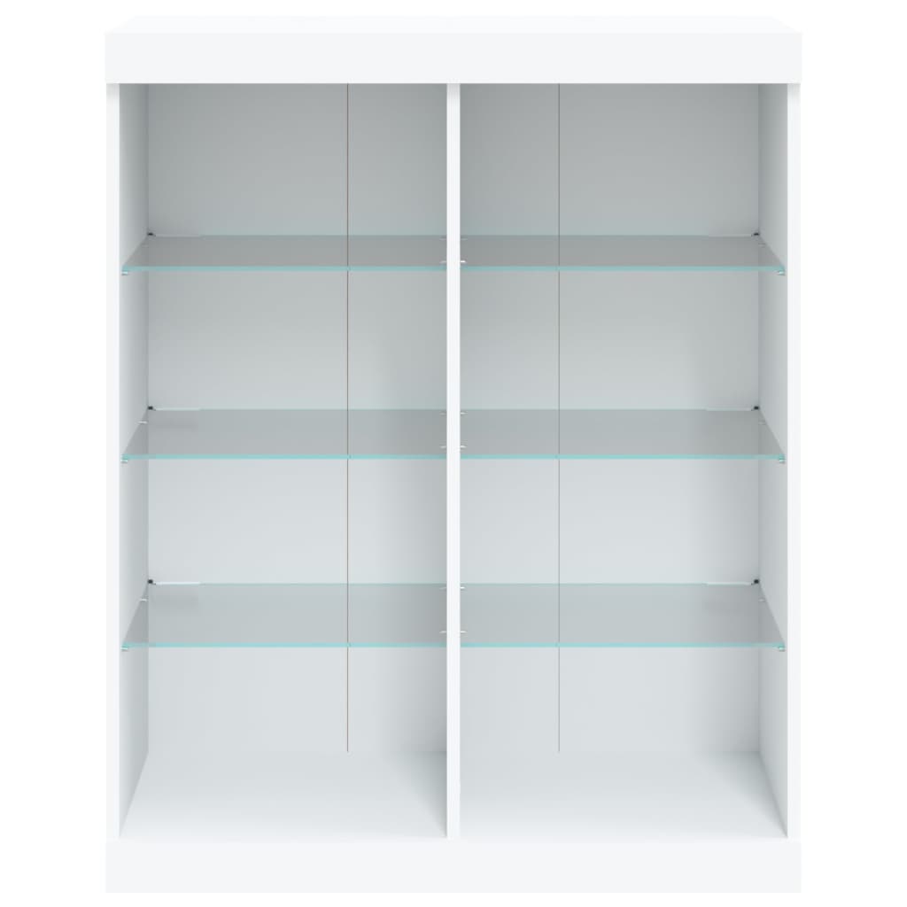 Dressoir met LED-verlichting 81x37x100 cm wit is nu te koop bij PeponiXL, paradijselijk wonen!