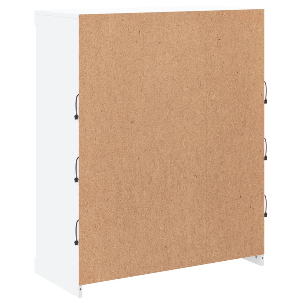 Dressoir met LED-verlichting 81x37x100 cm wit is nu te koop bij PeponiXL, paradijselijk wonen!