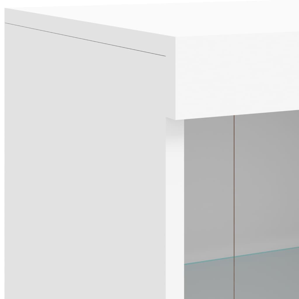 Dressoir met LED-verlichting 81x37x100 cm wit is nu te koop bij PeponiXL, paradijselijk wonen!