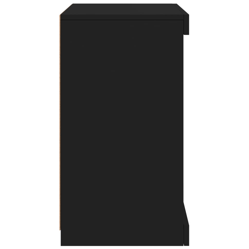 Dressoir met LED-verlichting 41x37x67 cm zwart is nu te koop bij PeponiXL, paradijselijk wonen!