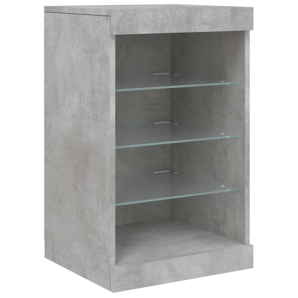 Dressoir met LED-verlichting 41x37x67 cm betongrijs is nu te koop bij PeponiXL, paradijselijk wonen!