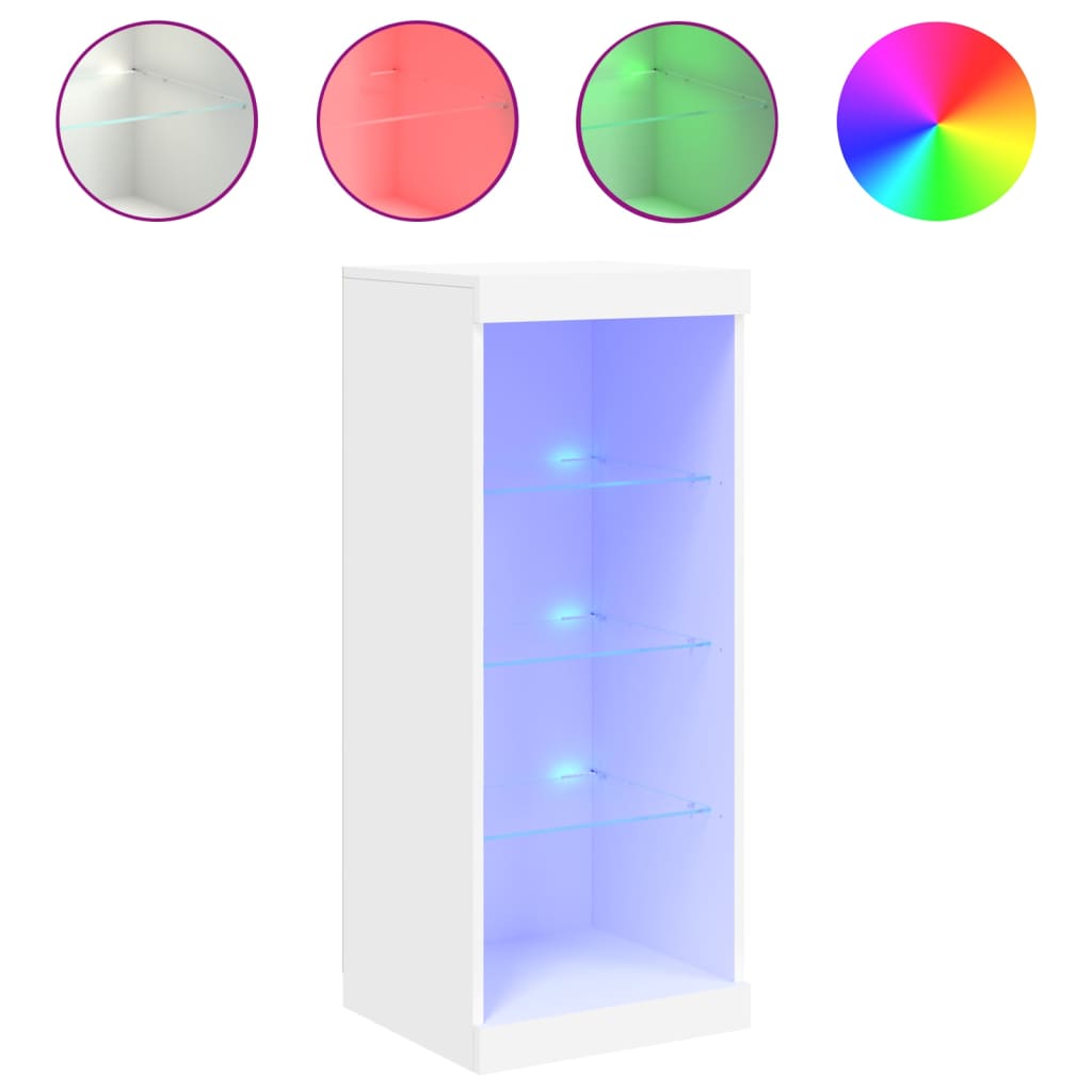 Dressoir met LED-verlichting 41x37x100 cm wit is nu te koop bij PeponiXL, paradijselijk wonen!
