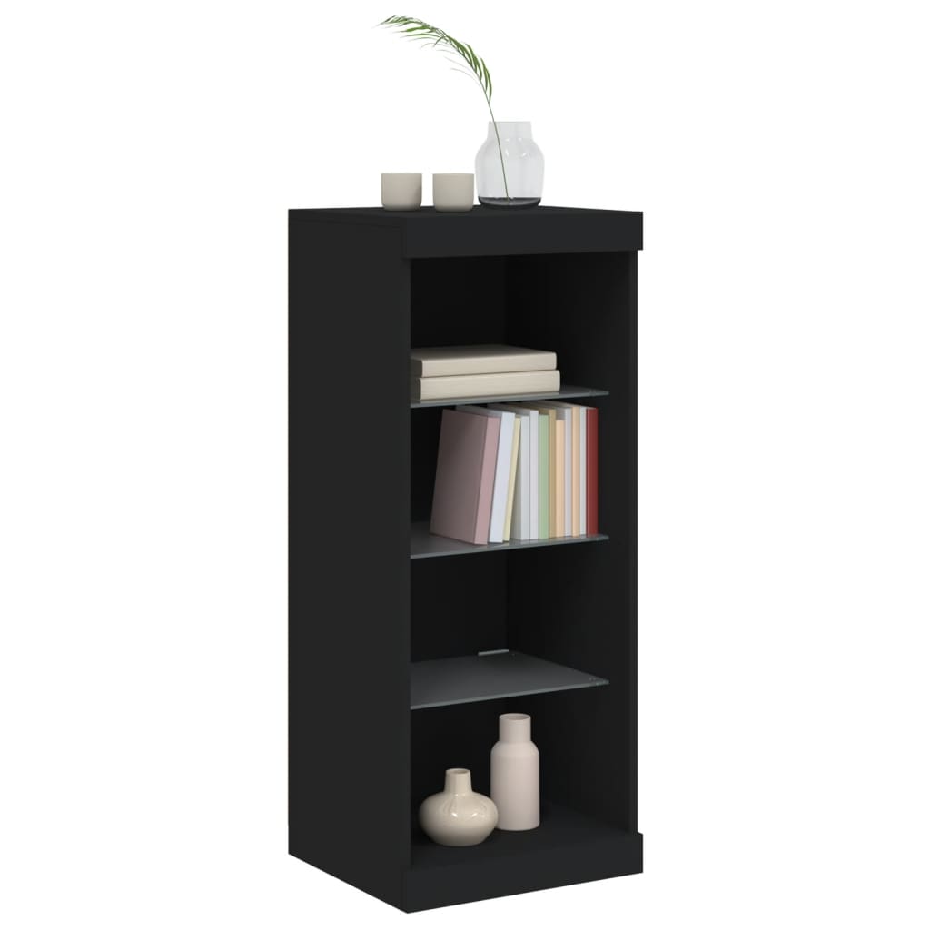 Dressoir met LED-verlichting 41x37x100 cm zwart is nu te koop bij PeponiXL, paradijselijk wonen!
