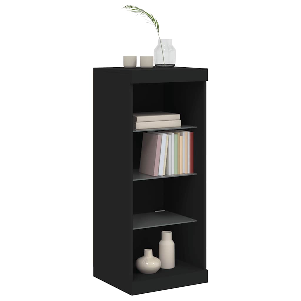 Dressoir met LED-verlichting 41x37x100 cm zwart is nu te koop bij PeponiXL, paradijselijk wonen!